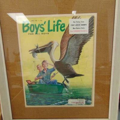 Framed Boy's Life Magazine