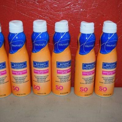 6 Cans daylogic Continuous Spray Sunscreen