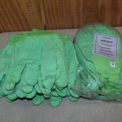 12 Pair Cotton Work Gloves