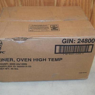 4000 High Temperature Oven Liners