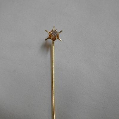 14 k Diamond Stickpin