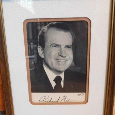 1973 Autographed Photo of President Nixon
