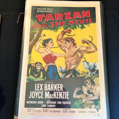 Vintage Tarzan Lobby Poster 