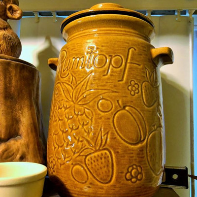 Vintage Rumtopf Canister or Cookie Jar