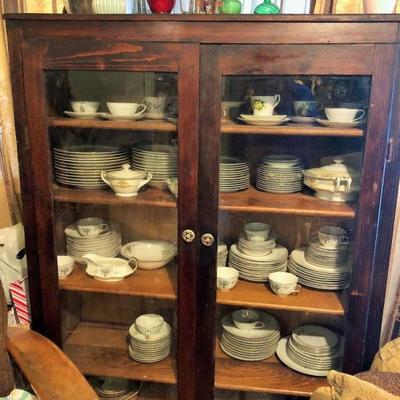 Vintage China and Cabinet 