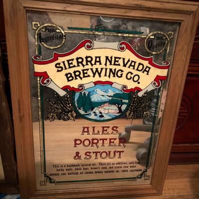 Sierra Nevada Brewing Advertising Bar Mirror 