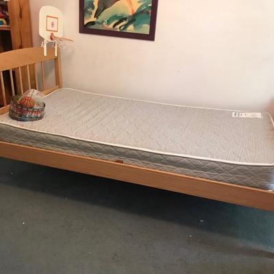 Twin bed and mattress $85