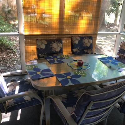 Table and six chairs $95