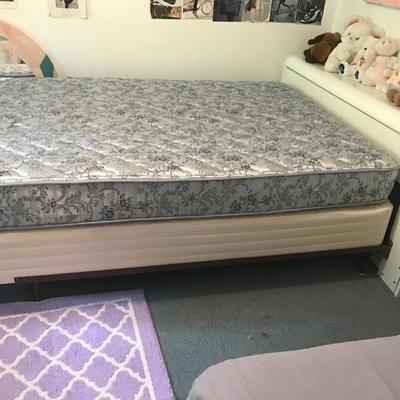 Double box spring and mattress $95
Headboard "as is" $25