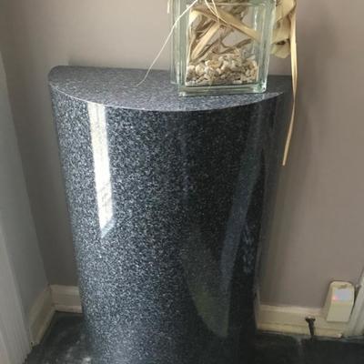 Faux marble pedestal $30