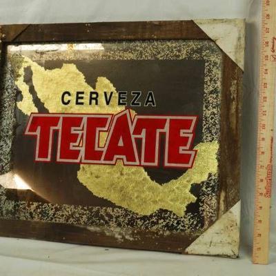 Vintage Cervesa Tecate - Mexico Mirror - Has some ...
