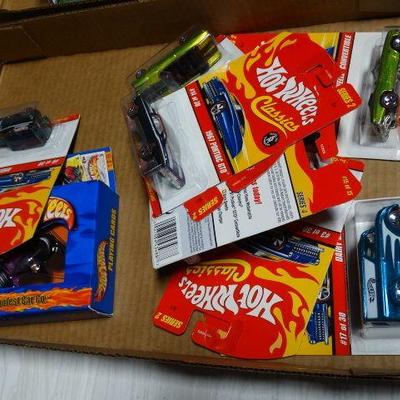 Lot of hot wheels classics and playing cards all n ...
