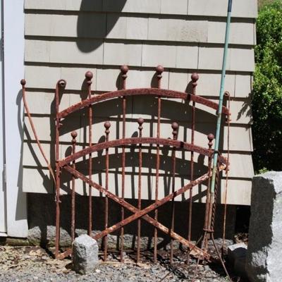Iron garden gate