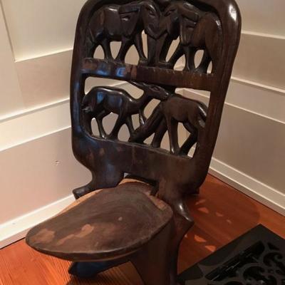 Carved seat