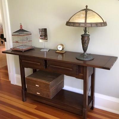 Antiquities by Stickley console table