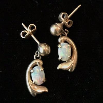 Opal earrings