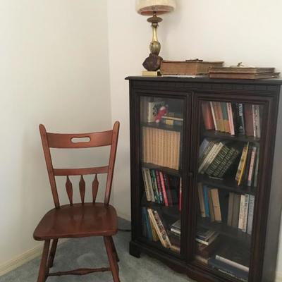 Antique bookcase 47 1/2 tall will add the width