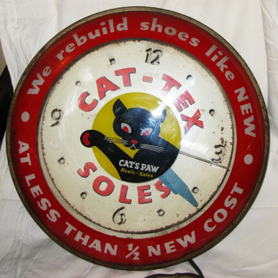 vintage Cat's Paw working clock   BUY IT NOW  $ 325.00 