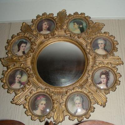 Mirror and frame combination