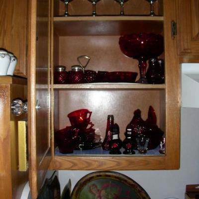 Cranberry glass, ruby glass, flashed glass