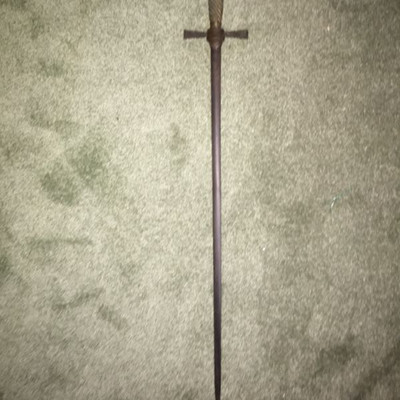 Arya Stark Valyrian Steel Game of Thrones sized sword.  Well maybe Knights of Columbus?   