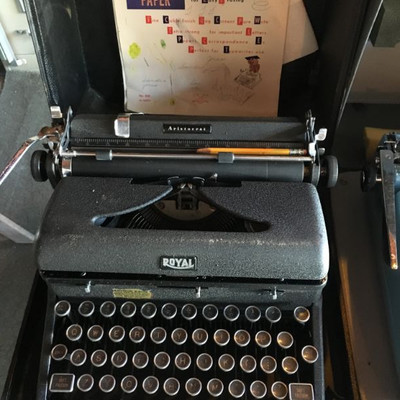 Four typewriters