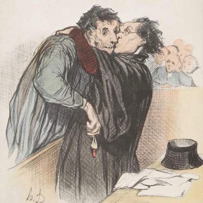 Honoré Daumier, Set of 4 Lithographs from the series 'Les Gens de Justice'