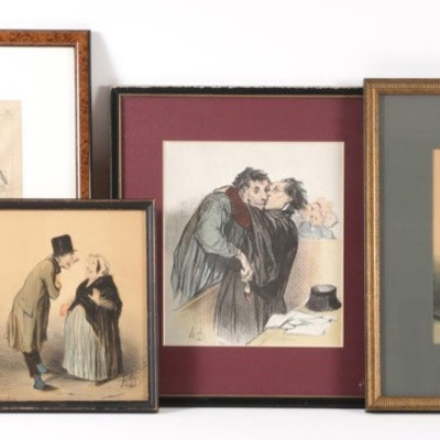 Honoré Daumier, Set of 4 Lithographs