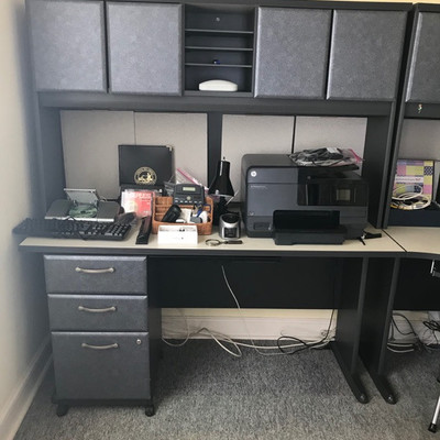 Desk with file cabinet $55
54 X 25 X 66"