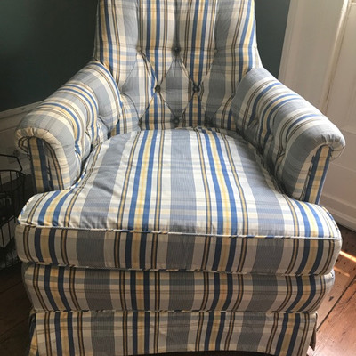 Upholstered arm chair $129 
