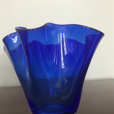 Cobalt blue vase $35