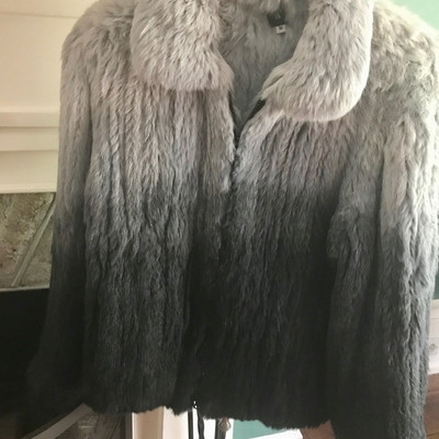 Rabbit fur jacket $125
size medium