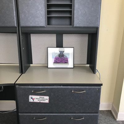 Desk with file cabinet $55
54 X 25 X 66"