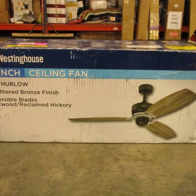 54 THURLOW Ceiling Fan  Weathered Bronze Finish ...