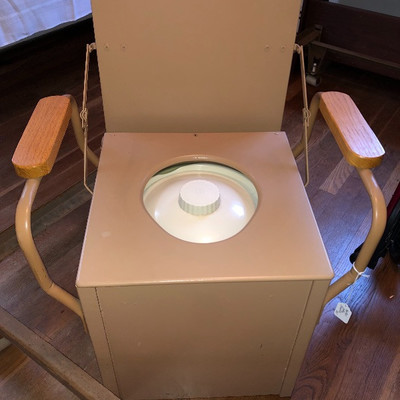 Vintage metal potty $12
Clean and sturdy