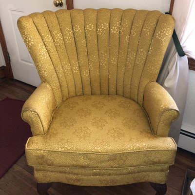 Clean wingback chair $35