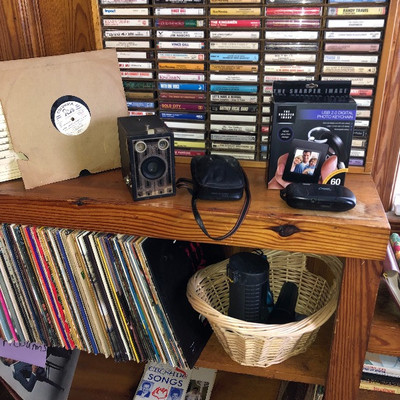 Vinyl records .25c each or 5/$1
Cassettes .10c each or 12/$1
Cassette holder SOLD
Brownie camera SOLD