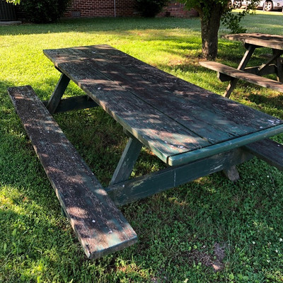 2- Heavy large park-size picnic tables $20 each
