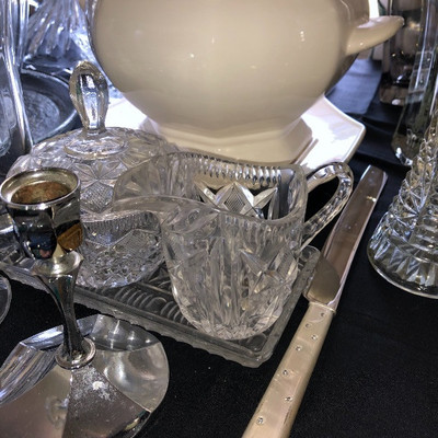 Crystal Cream & Sugar $9 