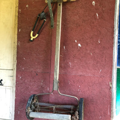 2 - Antique â€œBall Bearingâ€ push grass mowers $32.50 each