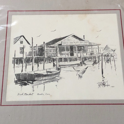 Matted Marina prints 
Large $3
Small $2