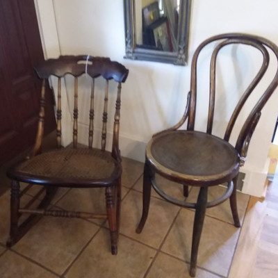 Antique Bentwood Back Chair