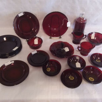 Anchor Hocking Ruby Red Dishes