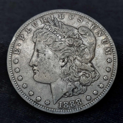 854: 	
1888 Morgan Silver Dollar, New Orleans Mint
1888 Morgan Silver Dollar, New Orleans Mint