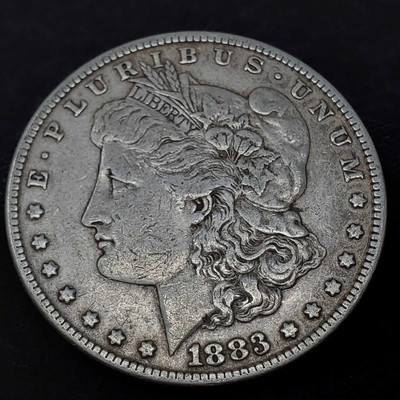 852	
1883 Morgan Silver Dollar, Philadelphia Mint
1883 Morgan Silver Dollar, Philadelphia Mint