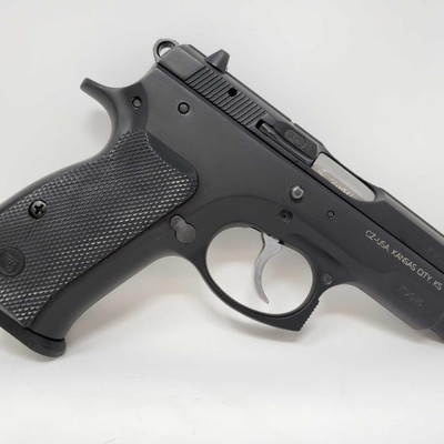 1220: 	
CZ 75 Compact 9mm Semi-Auto Pistol with 2 Magazines and Case
Serial Number: K9016
Barrel Length: 3.5