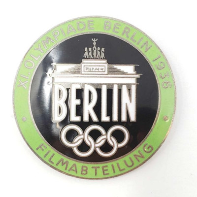 2022: German World War II 1936 Berlin Summer Olympics Film Maker Badge
Measures 1 1/2