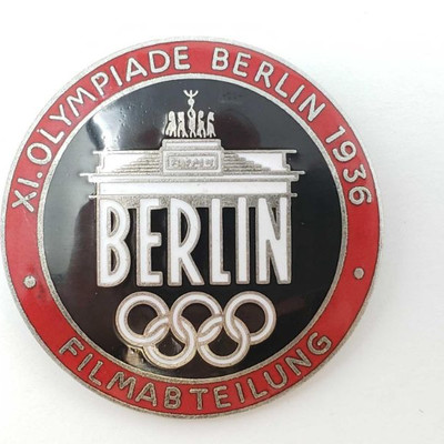 2023: 	
German World War II 1936 Berlin Summer Olympics Film Maker Badge
Measures 1 1/2