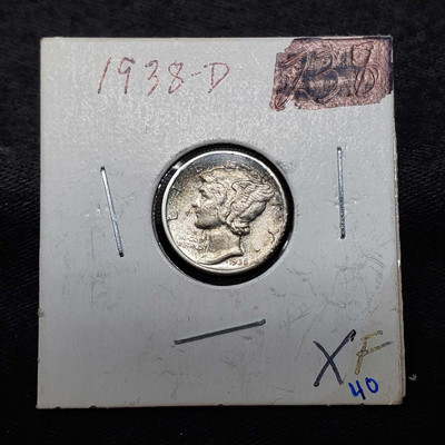 870: 	
1938 Mercury Dime, Denver Mint
1938 Mercury Dime, Denver Mint
