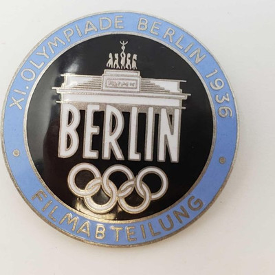 2024: 	
German World War II 1936 Berlin Summer Olympics Film Maker Badge
Measures 1 1/2